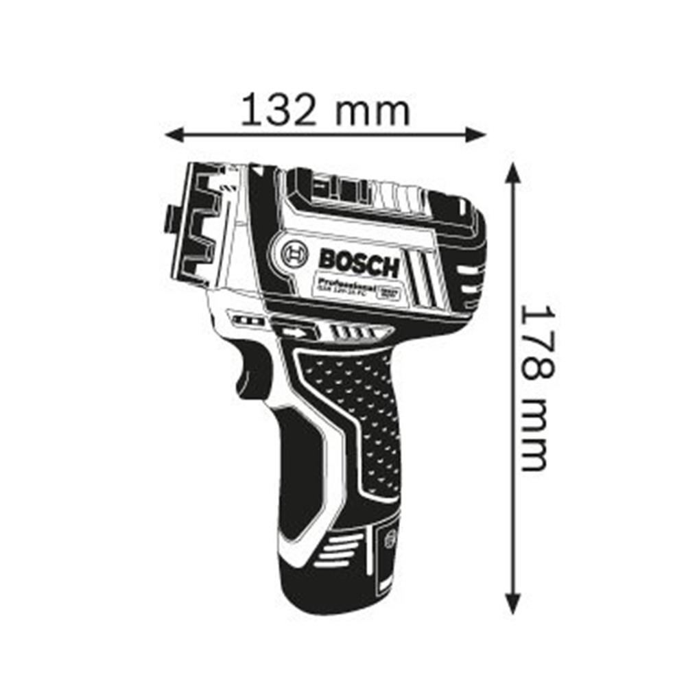 สว่านไร้สาย (พร้อมแบตเตอรี่) BOSCH GSR12V-15FC 12 โวลต์