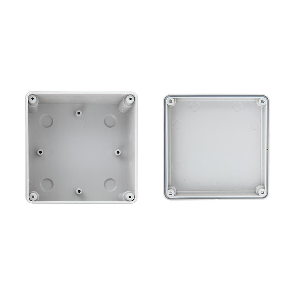 กล่องพลาสติกกันน้ำ ELECKTA 4x4 นิ้ว สีเทา
