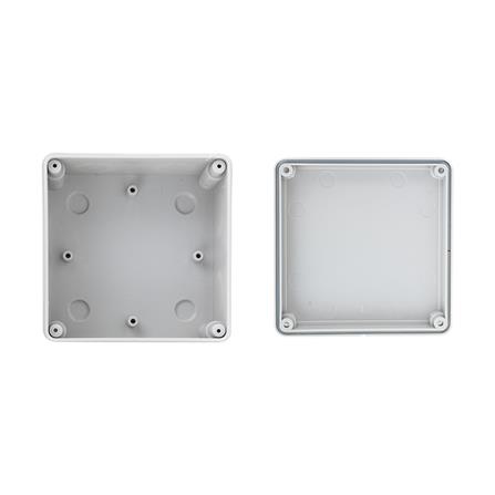 กล่องพลาสติกกันน้ำ ELECKTA 4x4 นิ้ว สีเทา_1