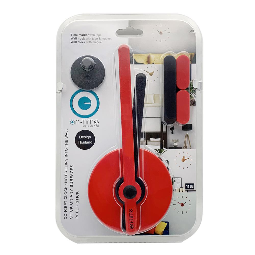 นาฬิกาติดผนัง ON TIME DIY V2 สีแดง/ดำ