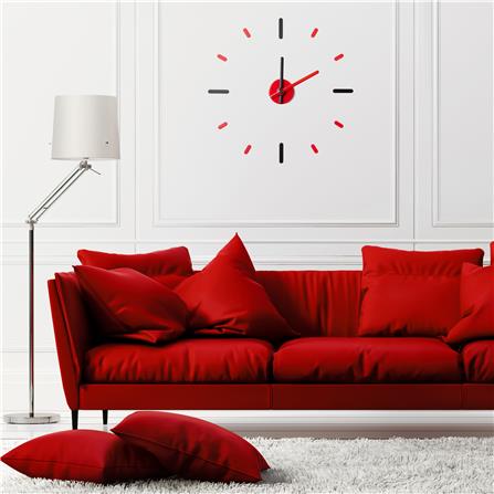 นาฬิกาติดผนัง ON TIME DIY V2 สีแดง/ดำ_2