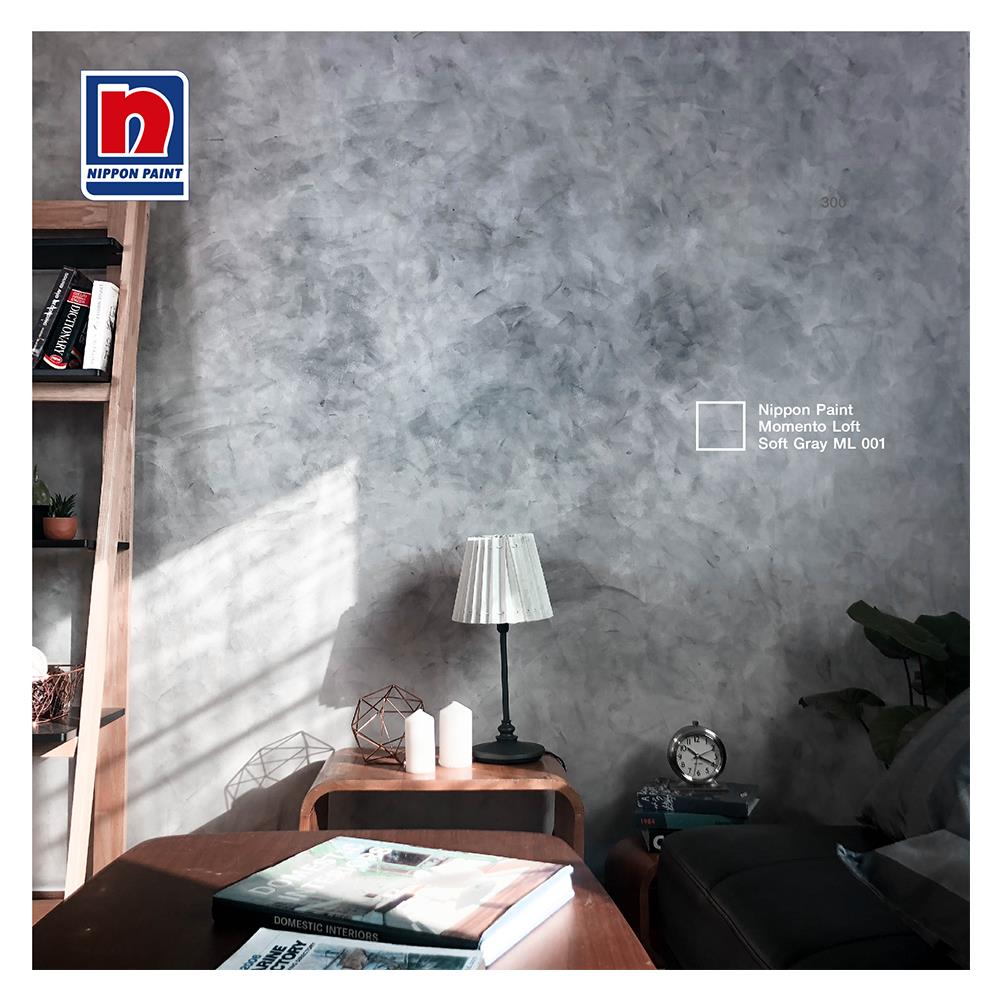 สีเท็กเจอร์ NIPPON PAINT Momento Loft 1L