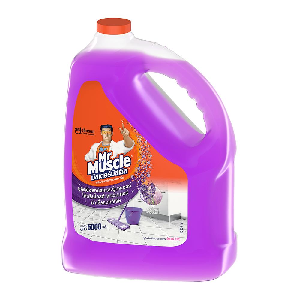 น้ำยาทำความสะอาดพื้น MR.MUSCLE 5,000ml WILD LAVENDER