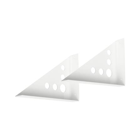 แขนรับชั้นเหล็ก STACKO เจาะรู 3x15x20 ซม. สีขาว