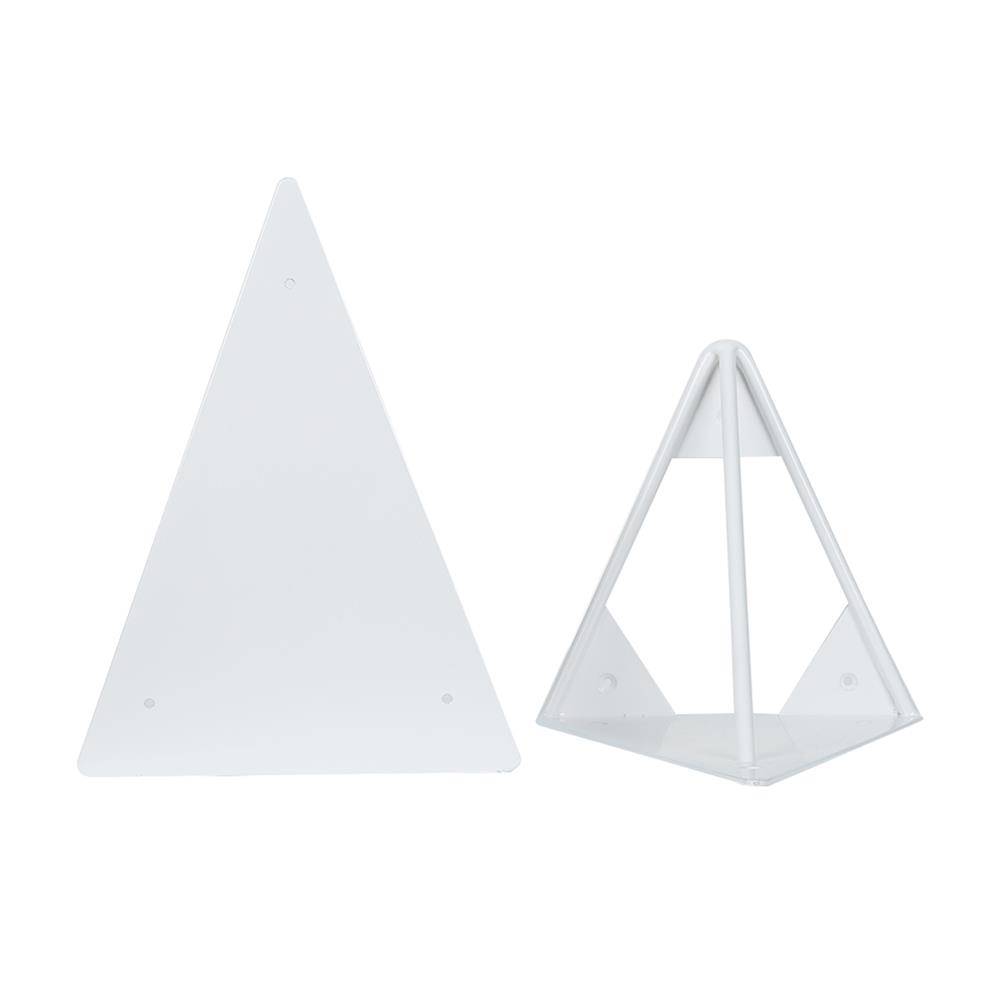 แขนรับชั้นเหล็ก STACKO สามเหลี่ยม 14.5x15x19 ซม. สีขาว