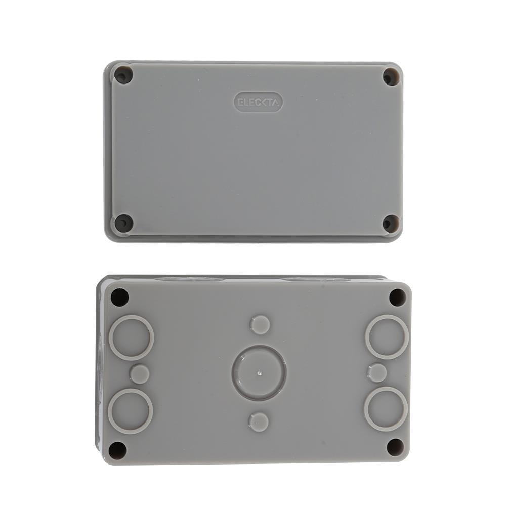 กล่องพลาสติกกันน้ำ ELECKTA 2x4 นิ้ว สีเทา