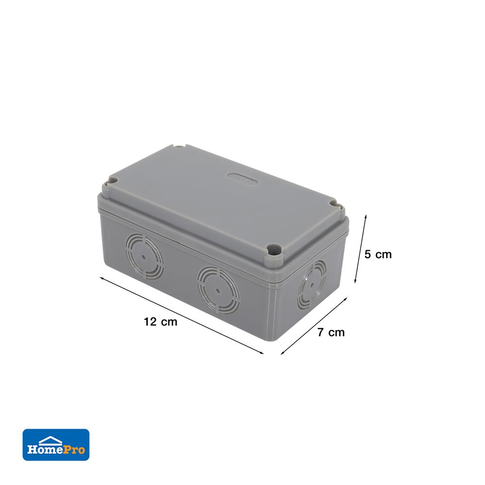 กล่องพลาสติกกันน้ำ ELECKTA 2x4 นิ้ว สีเทา