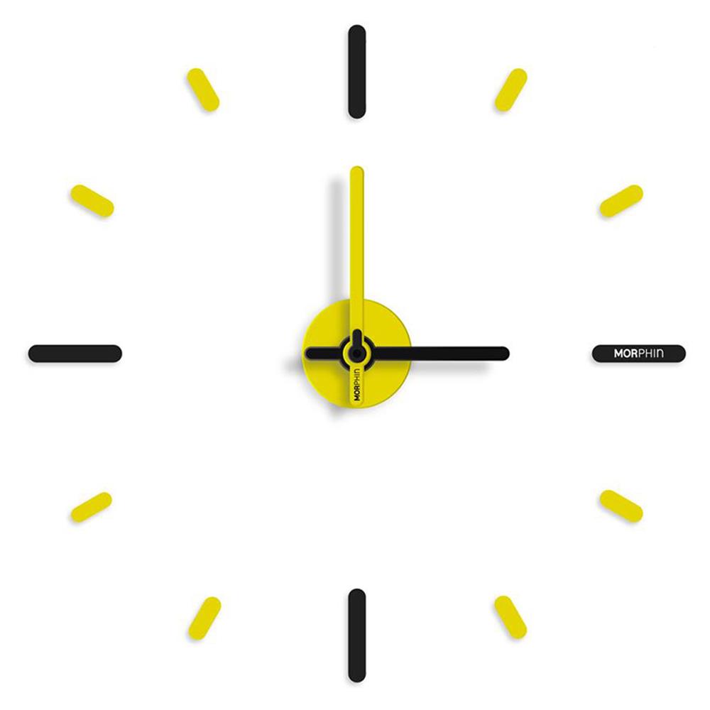 นาฬิกาติดผนัง ON TIME V2 DIY 22 นิ้ว สีดำ/เหลือง