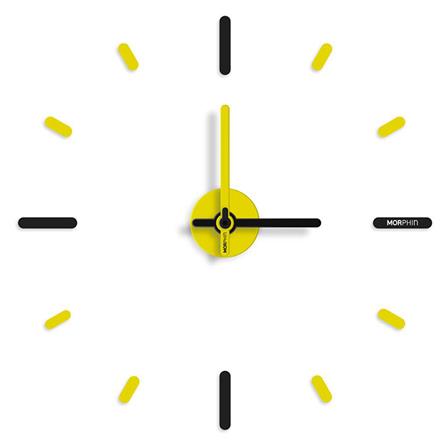 นาฬิกาติดผนัง ON TIME V2 DIY 22 นิ้ว สีดำ/เหลือง