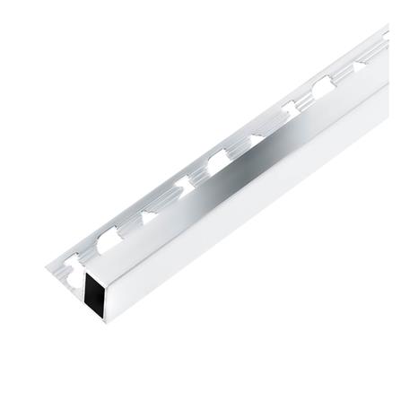 คิ้วอะลูมิเนียมมุมเหลี่ยม DP 12 มม. 2 ม. สีเงินเงา