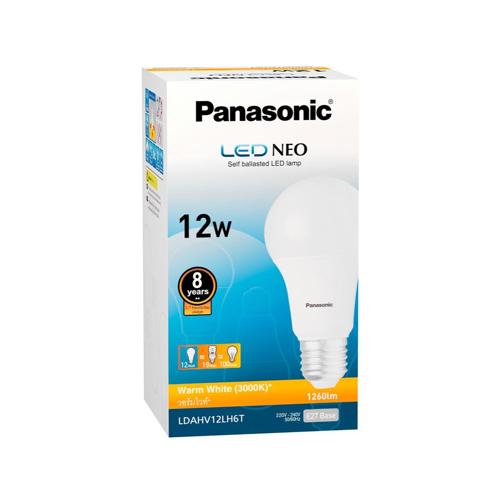 หลอด LED PANASONIC NEO 12 วัตต์ WARM WHITE E27