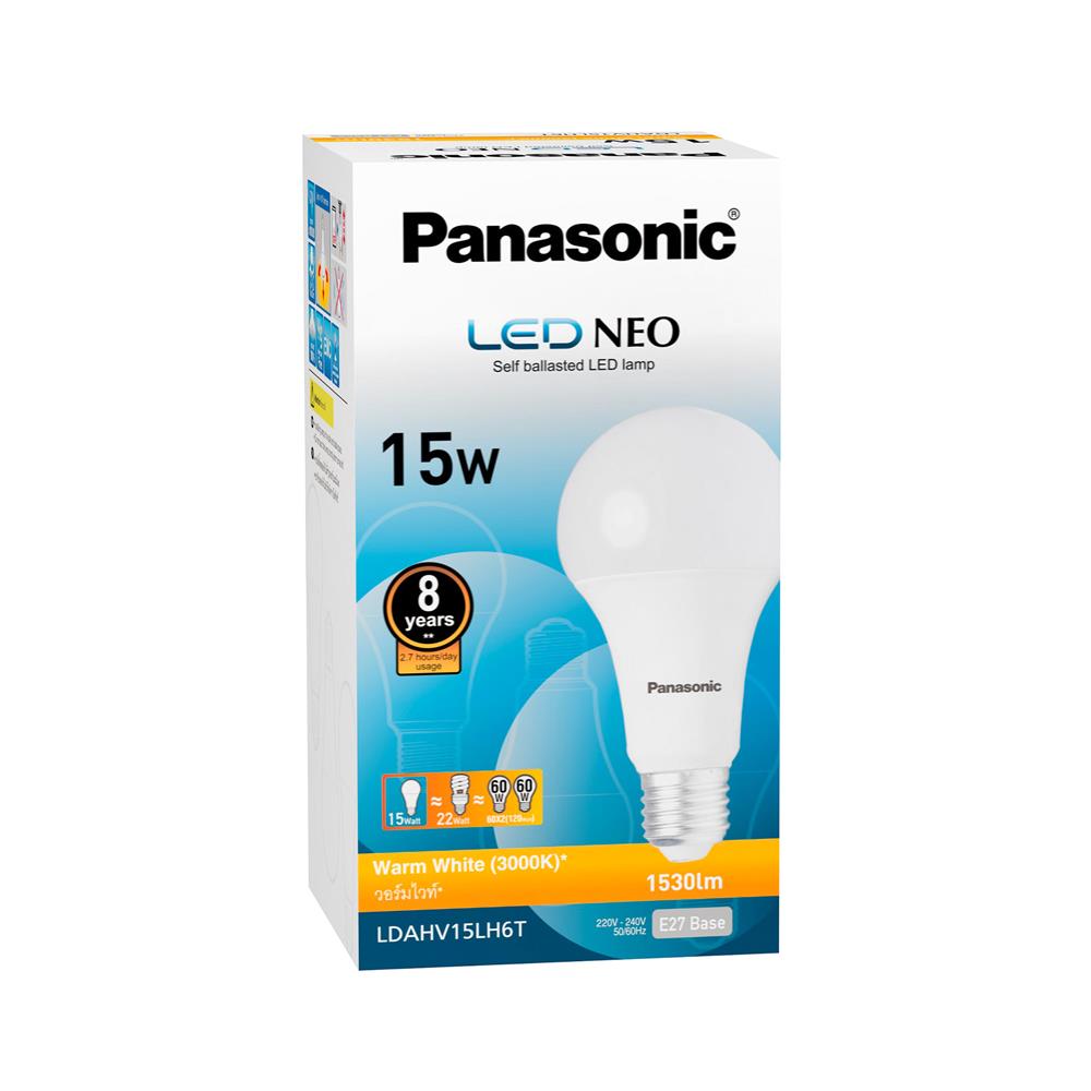 หลอด LED PANASONIC NEO 15 วัตต์ WARM WHITE E27