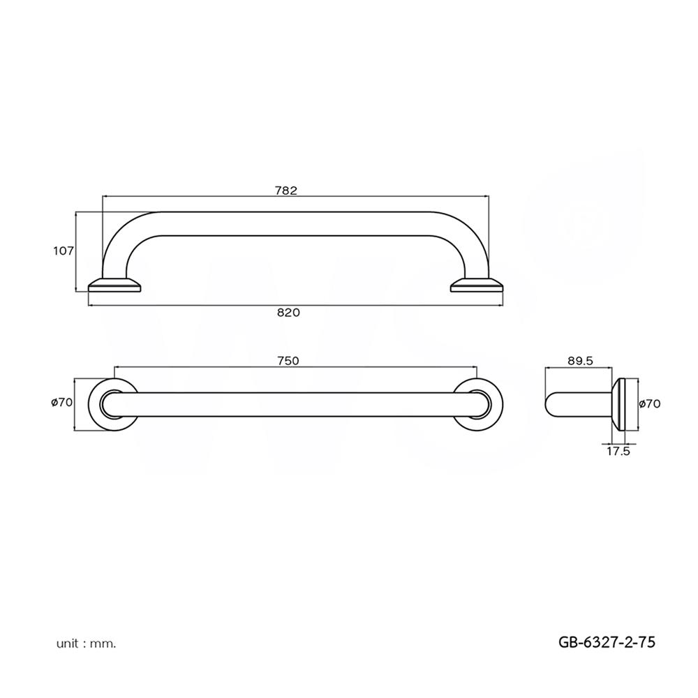 ราวมือจับกันลื่น WS GB-6327-2-75