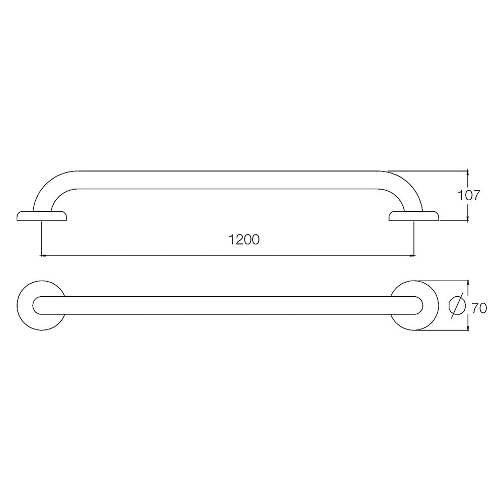 ราวมือจับกันลื่น WS GB-6327-2-120 120 ซม.
