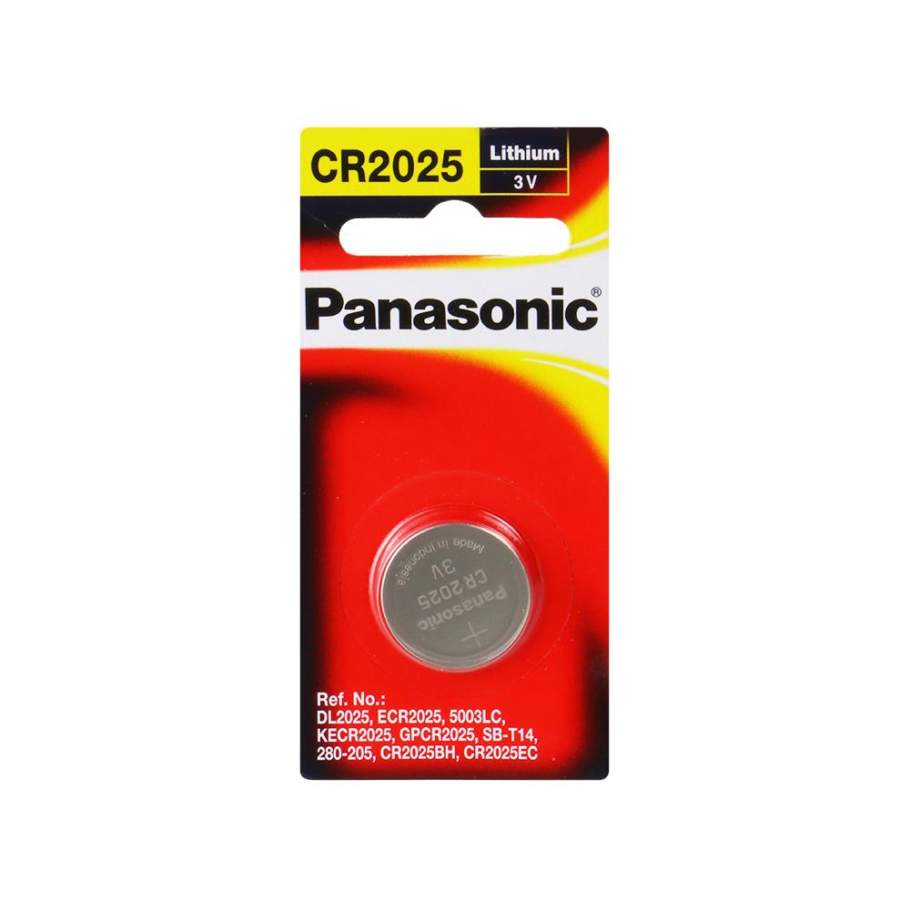 ถ่านกระดุมแบน PANASONIC CR-2025  แพ็ค 1 ก้อน
