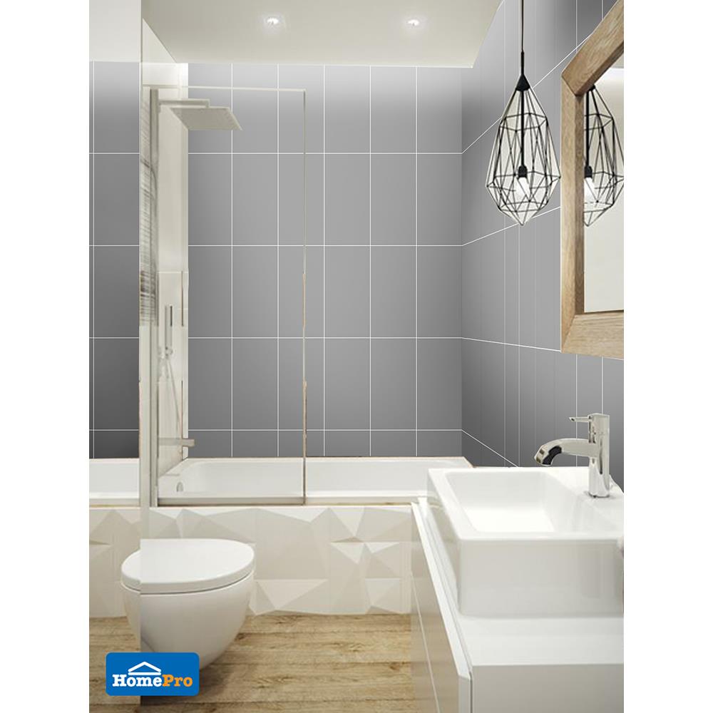 กระเบื้องผนัง 8x16 นิ้ว เลล่า เกรย์ A 1M2