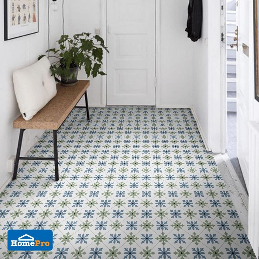 กระเบื้องพื้น 16x16 นิ้ว TARA แฮรี่ เขียว EXC 0.96 ตร.ม.