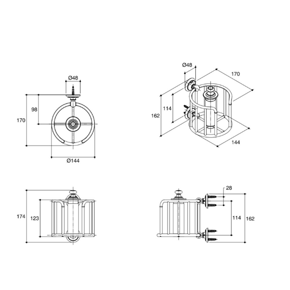 ที่ใส่กระดาษ KOHLER K-72576T-BV สี Vibrant Brushed Bronze