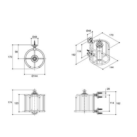 ที่ใส่กระดาษ KOHLER K-72576T-BV สี Vibrant Brushed Bronze_1