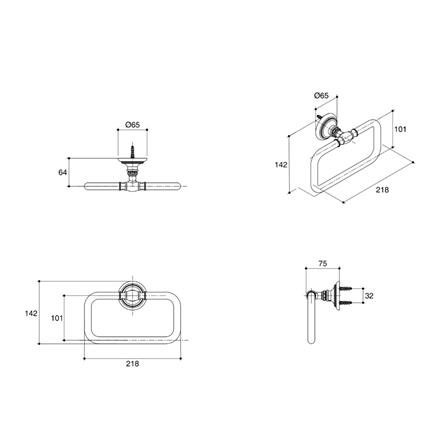 ห่วงแขวนผ้า KOHLER K-72571T-BV สี Vibrant Brushed Bronze_1