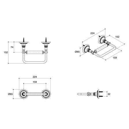 ที่ใส่กระดาษ KOHLER K-72573T-BV VIBRANT BRUSHED BRONZE_1