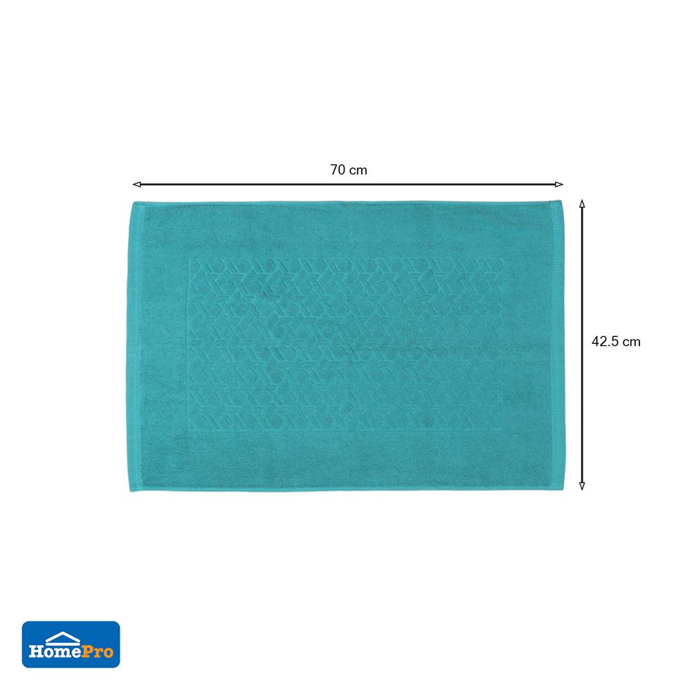 พรมขนหนู HOME LIVING STYLE BASKET 17X28 นิ้ว สีเขียว