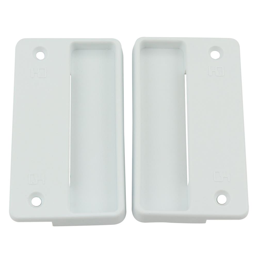 มือจับมุ้งลวดบานประตู BY TORA 2 ชิ้น สีขาว