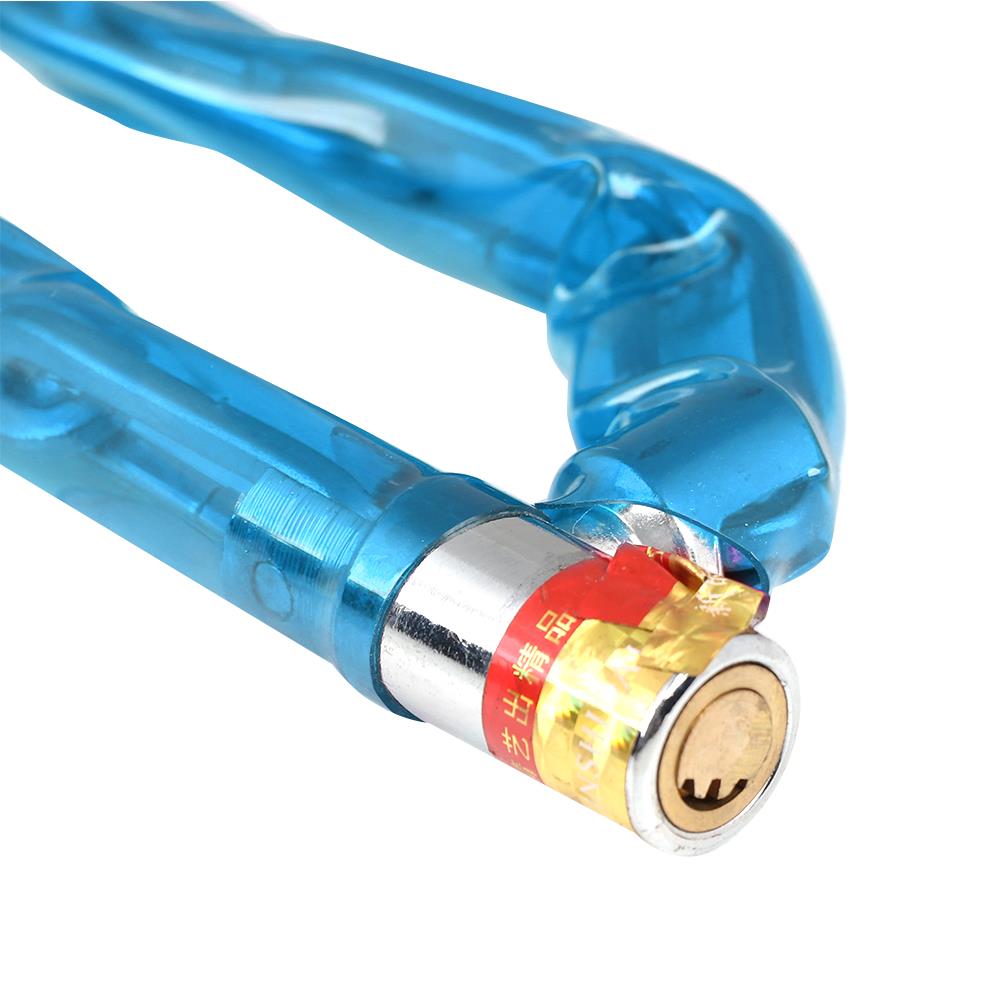 กุญแจโซ่จักรยาน 100 ซม. สีน้ำเงิน