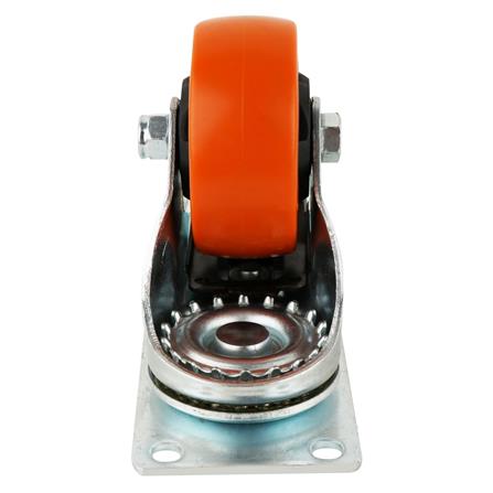 ลูกล้อโพลียูรีเทน FITT 749075 แป้นหมุน มีเบรก 3 นิ้ว สีส้ม_2