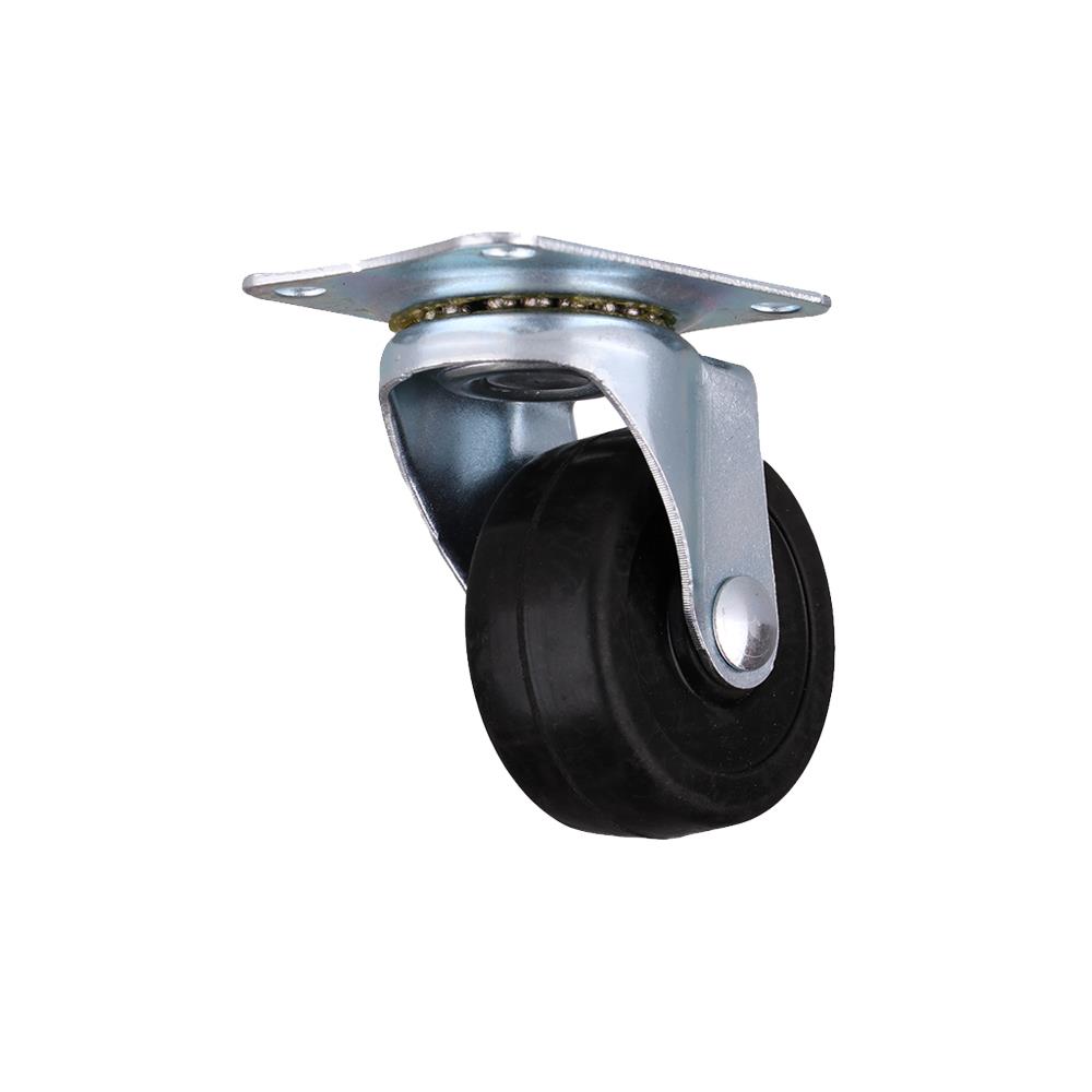 ลูกล้อยาง FITT 199050 แป้นหมุน ไม่มีเบรก 2 นิ้ว สีดำ