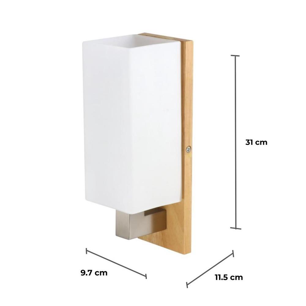 ไฟกิ่งภายใน CARINI W-595/1 SQ สีขาว 1 หัว