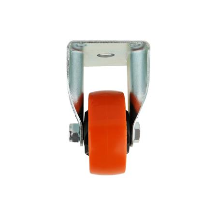 ลูกล้อโพลียูรีเทน FITT 748075 แป้นตาย ไม่มีเบรก 3 นิ้ว สีส้ม_2