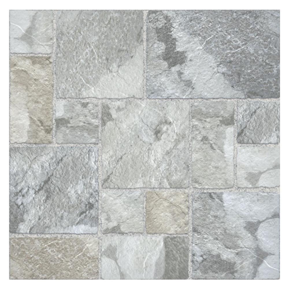 กระเบื้องพื้น 18x18 นิ้ว TARA เครป สโตน เทา EXC PM