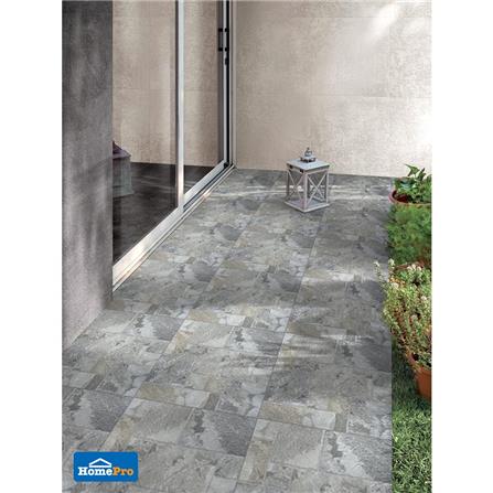 กระเบื้องพื้น 18x18 นิ้ว TARA เครป สโตน เทา EXC PM_2