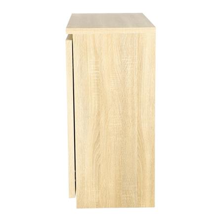 ตู้บานเปิด BURO EVOLUTION LC80 DO สีโซลิดโอ๊ค/สีดำ_5