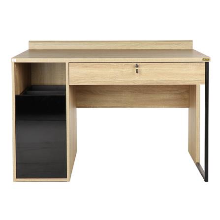 โต๊ะทำงาน BURO EVOLUTION DK 120B สีโซลิดโอ๊ค/สีดำ_1