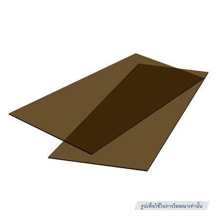 แผ่นโพลีคาร์บอเนต แบบตัน SUNSHIELD 3 มม. 1.22X2.44 ม. สีน้ำตาลเข้ม_3