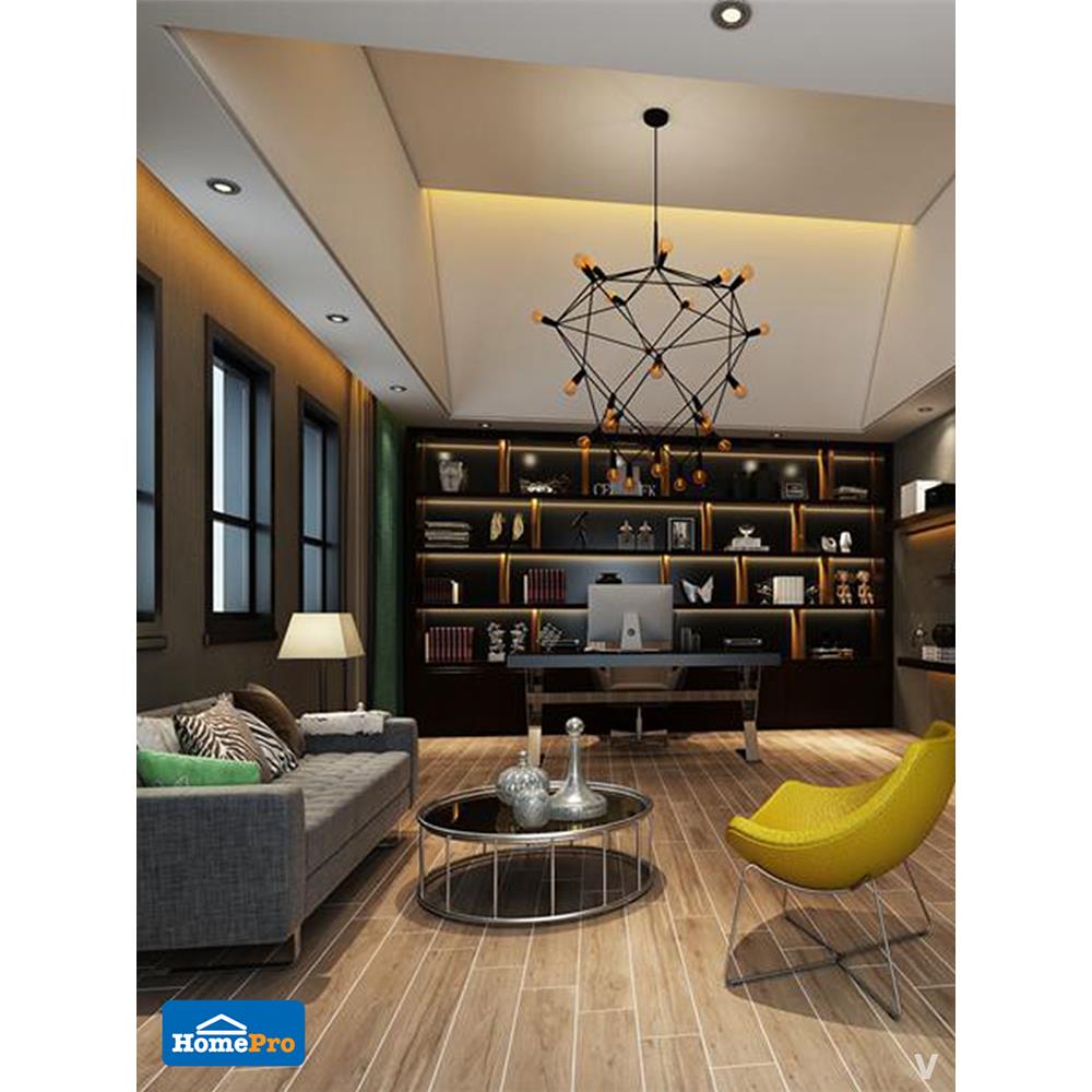 กระเบื้องพื้น 15x90ซม. บานอฟ วู้ด น้ำตาล 1.08M2