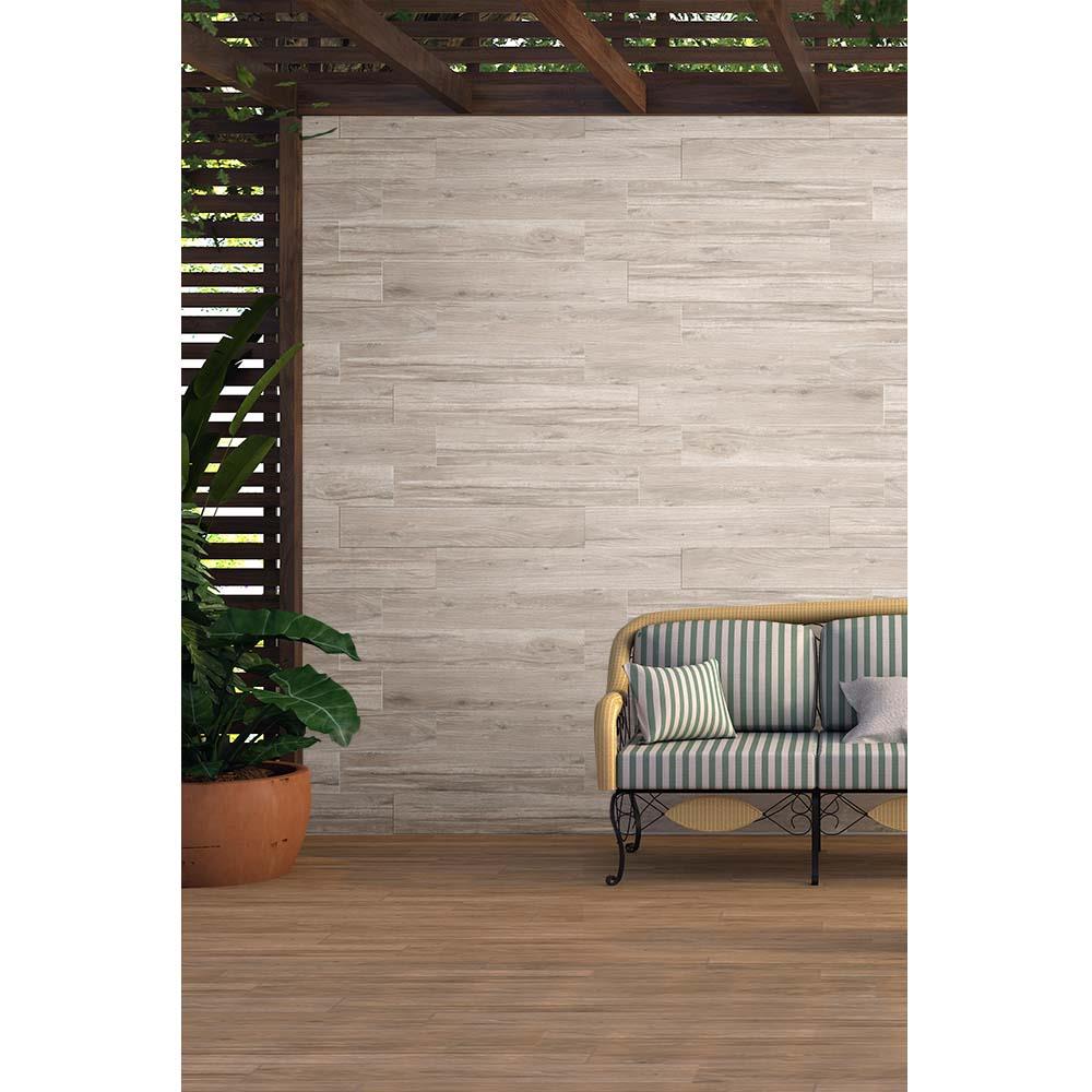 กระเบื้องพื้น 15x90ซม. บานอฟ วู้ด น้ำตาล 1.08M2