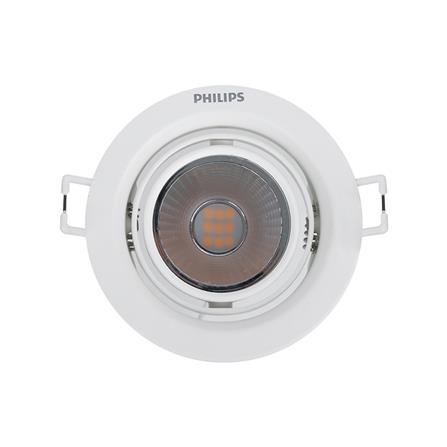 ดาวน์ไลท์ LED PHILIPS 59776 POMERON 3 นิ้ว 7 วัตต์ WARM WHITE สีขาว