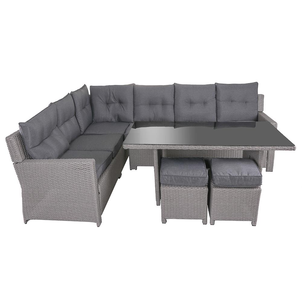 ชุดโซฟาสนาม SPRING OLIVIER สีเทา