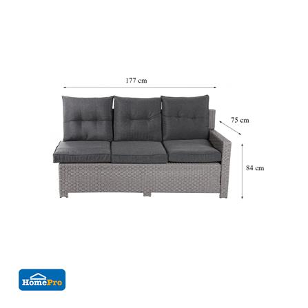 ชุดโซฟาสนาม SPRING OLIVIER สีเทา_10