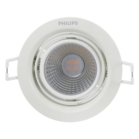 ดาวน์ไลท์ LED PHILIPS 59774 POMERON 4 นิ้ว 3 วัตต์ WARM WHITE สีขาว_0