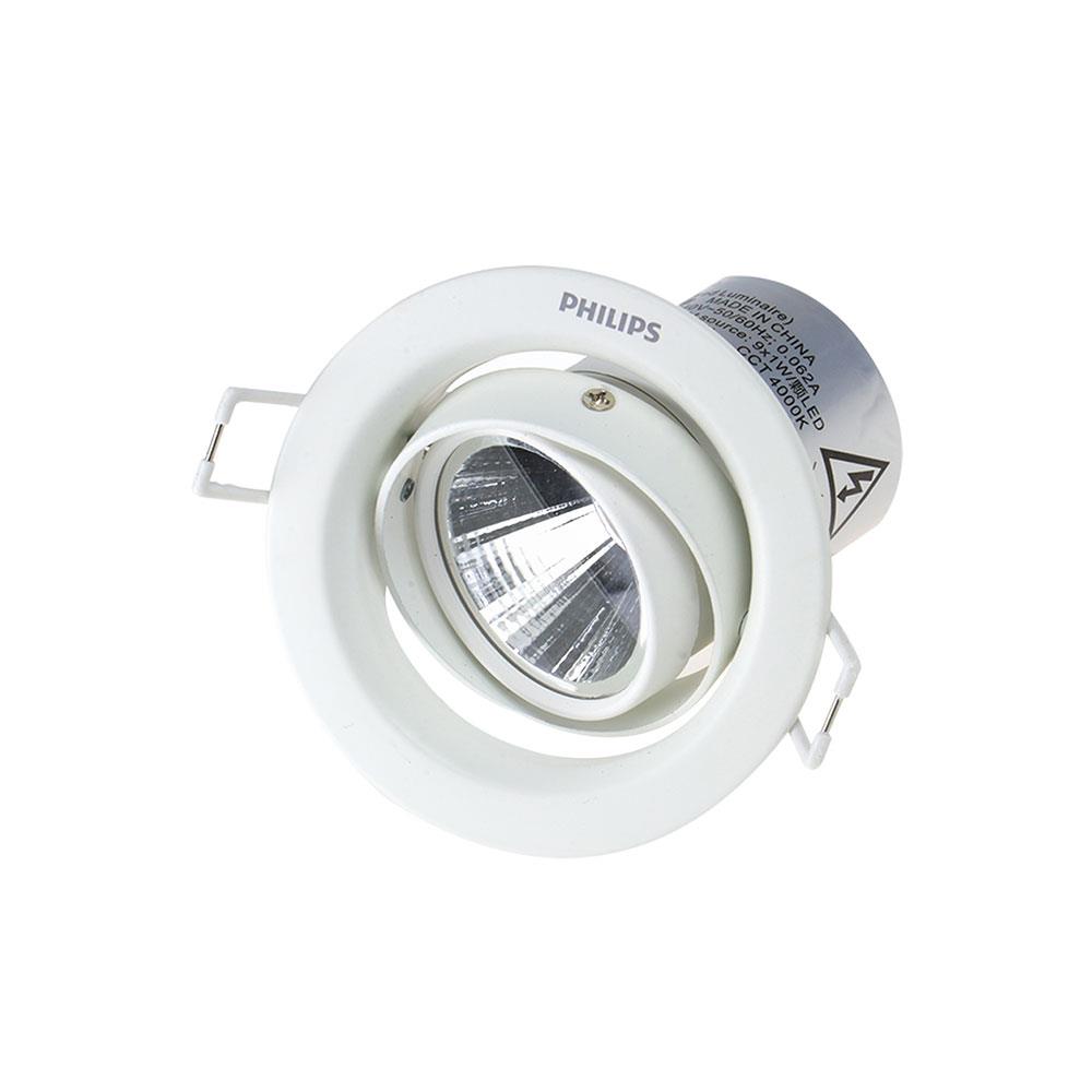 ดาวน์ไลท์ LED PHILIPS 59776 POMERON 4 นิ้ว 7 วัตต์ COOL WHITE สีขาว