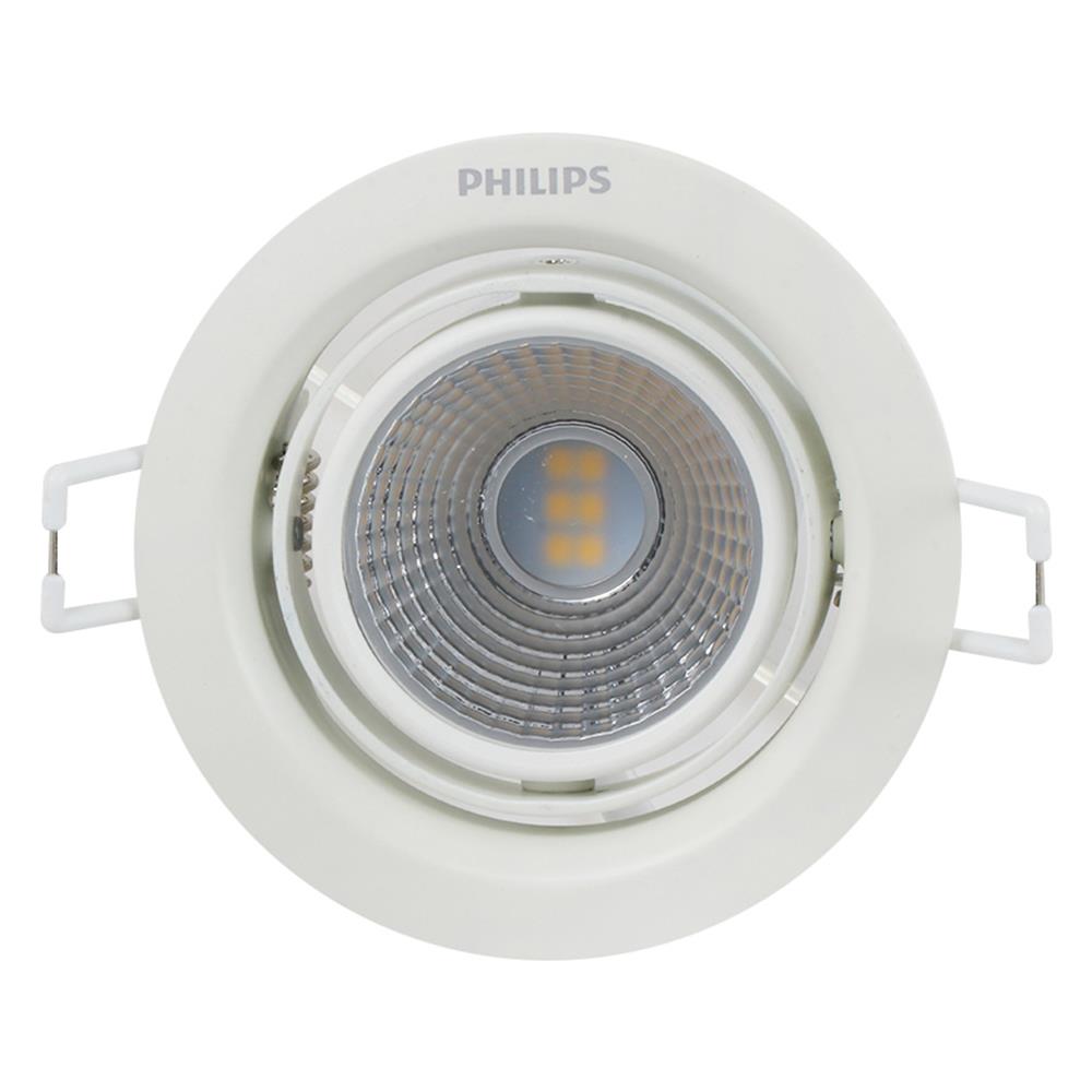 ดาวน์ไลท์ LED PHILIPS 59775 POMERON 4 นิ้ว 5 วัตต์ WARM WHITE สีขาว