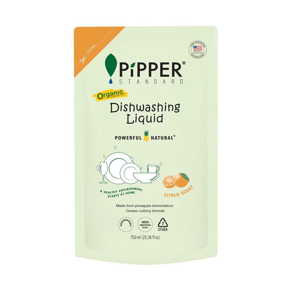 รีฟิลน้ำยาล้างจาน PIPPER 750 มล. CITRUS