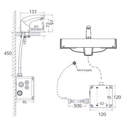 ก๊อกอ่างล้างหน้าอัตโนมัติ AMERICAN STANDARD A-8611-000-50_1