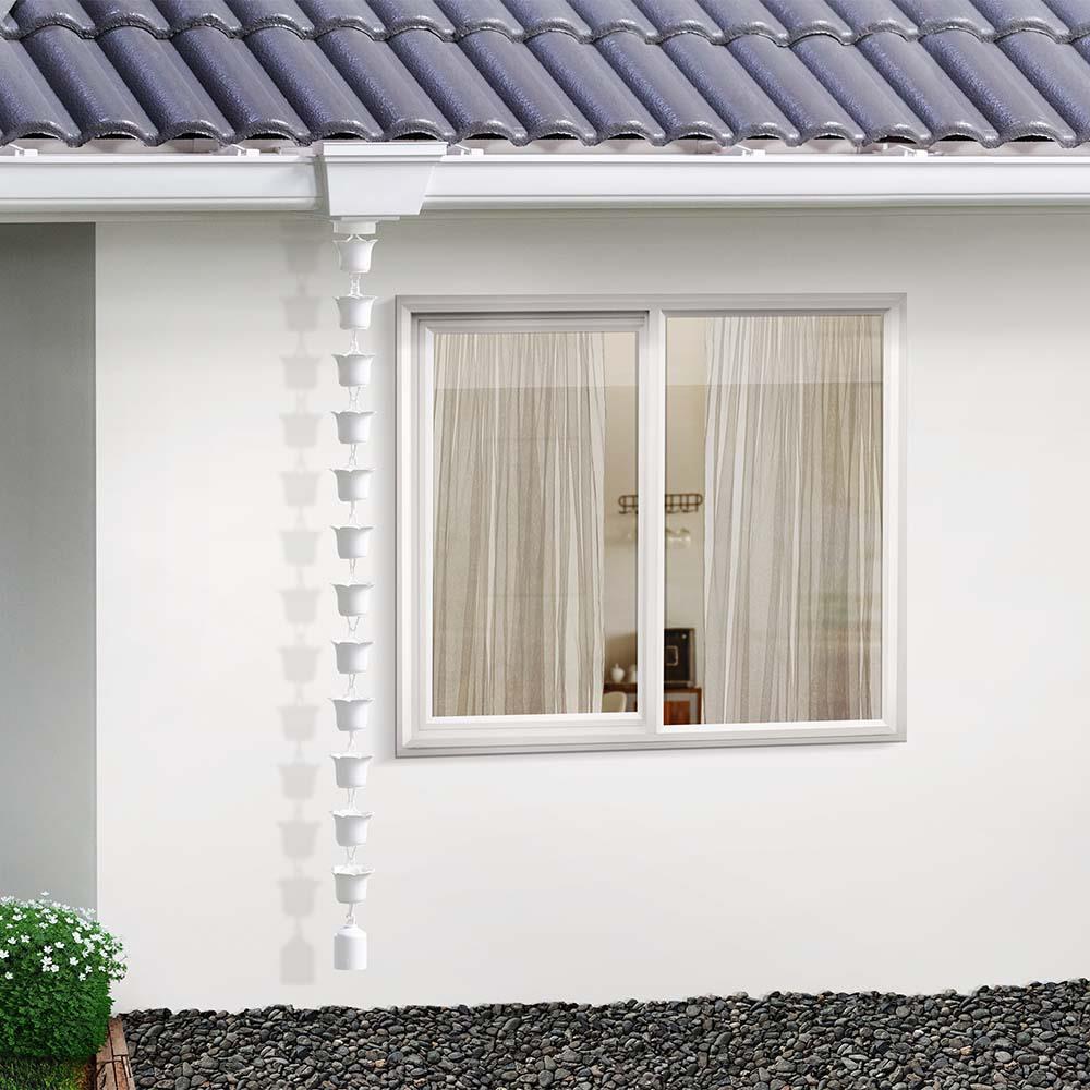 โซ่น้ำลง ลายดอกทิวลิป SCG 3 เมตร สีขาว