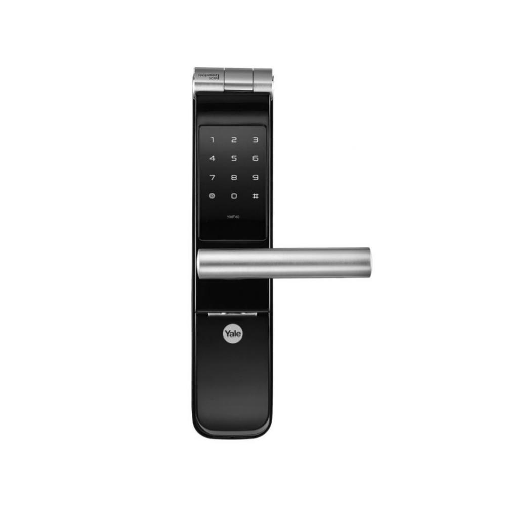 กลอนดิจิตอล YALE YMF40A สีดำ/เงิน