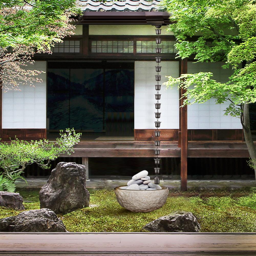 โซ่น้ำลง ลายดอกทิวลิป SCG 3 เมตร สีน้ำตาลเข้ม